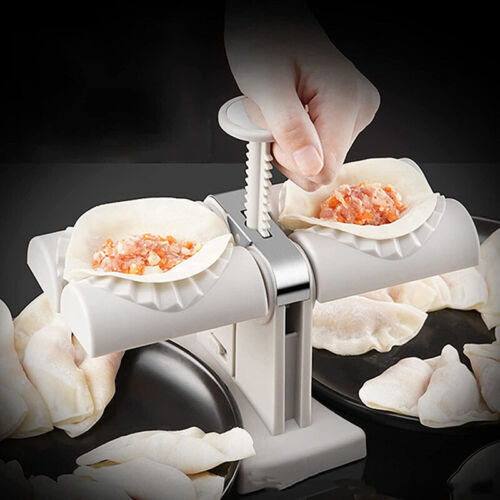 Automatic Double Head Dumpling Maker Mould Tool Kitchen Gadgets